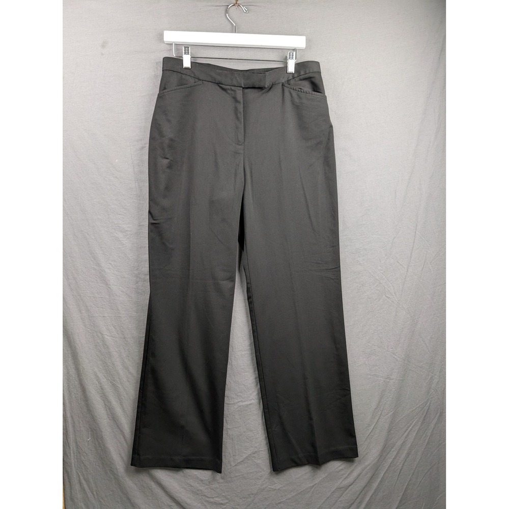 Tommy Hilfiger Women's Dress Pants Black Stretch Straight Leg Size 12‎